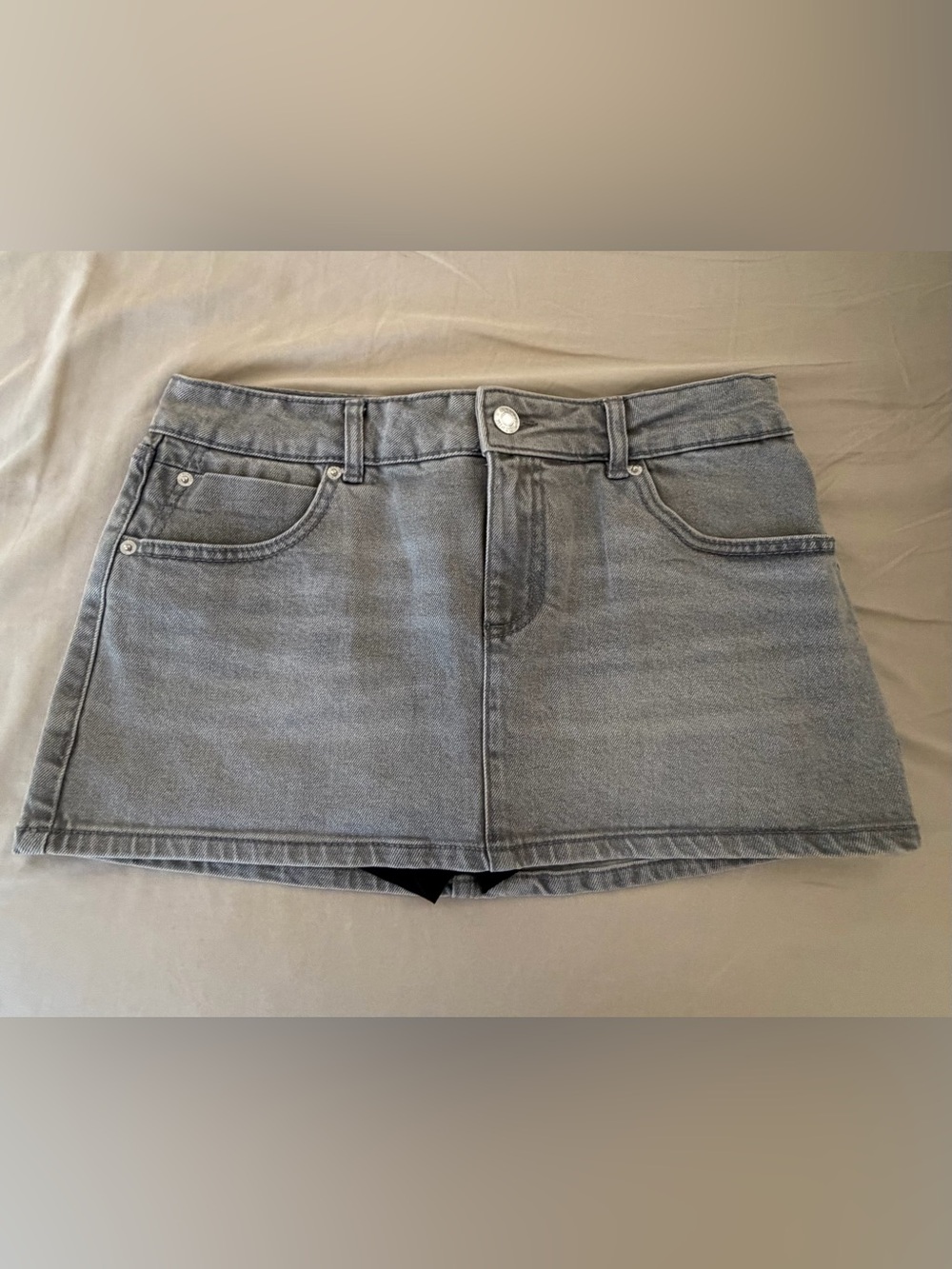 Garage Grey Denim Skort